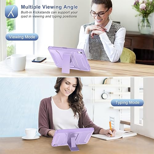 Miniatura 6 de Funda Soke para iPad (A16) 11 Generación 11 pulgadas 2025, iPad 10 Generación 10.9 pulgadas 2022, con protector de pantalla incorporado y soporte,