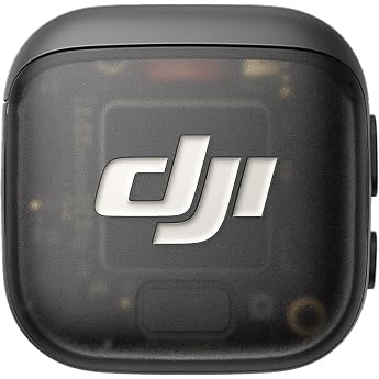 DJI Mic 3 Transmitter Pin Microphone, Wireless Mini Microphone for iPhone/Camera/Android, Lightweight & Intuitive Lavalier Mi
