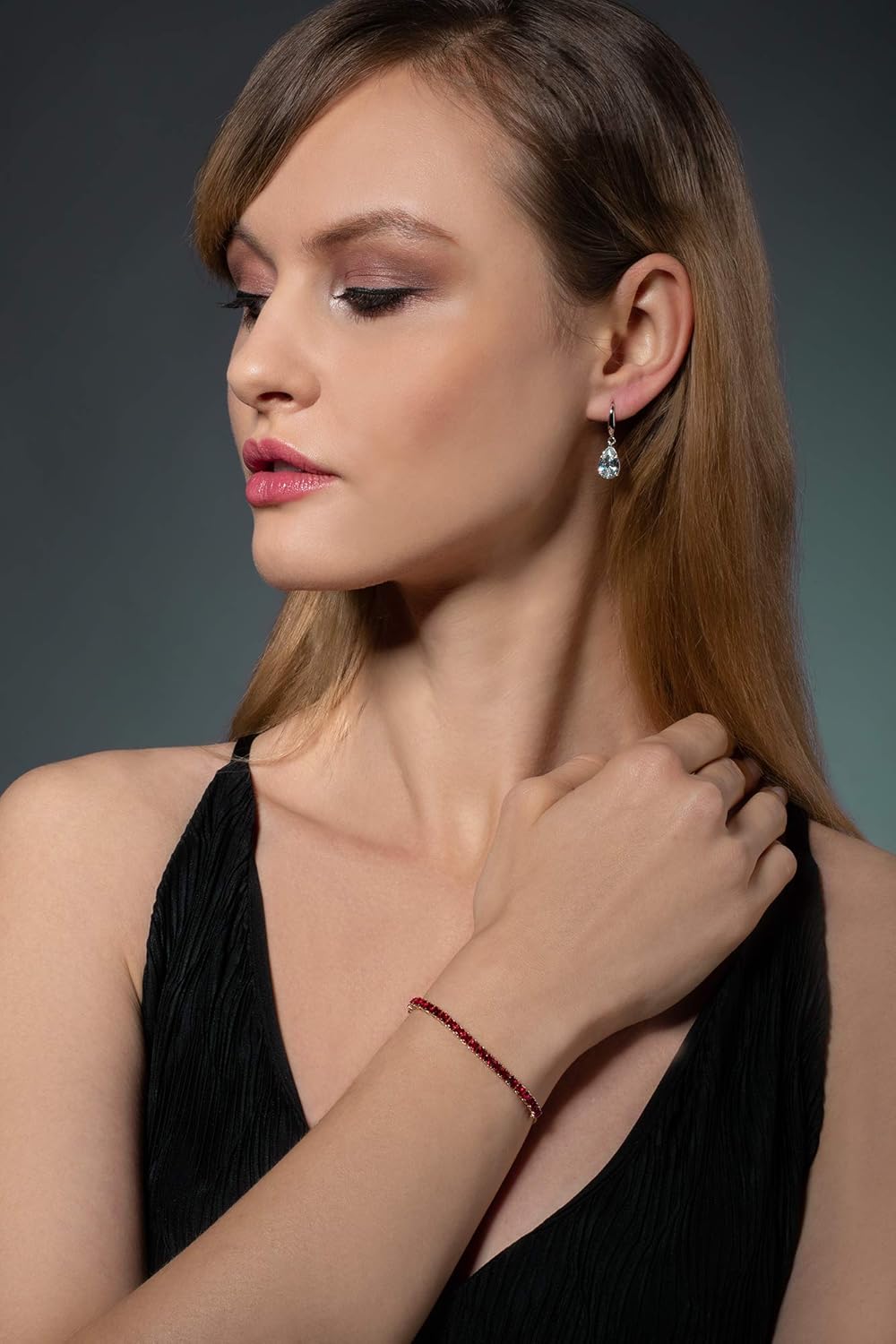 ZAVANA Adjustable Bracelets for Women, Dainty Slider Tennis Bracelets for Women with Clear or Coloured Cubic Zirconia Stones, Cute Bolo Bracelet for Women - Image 5