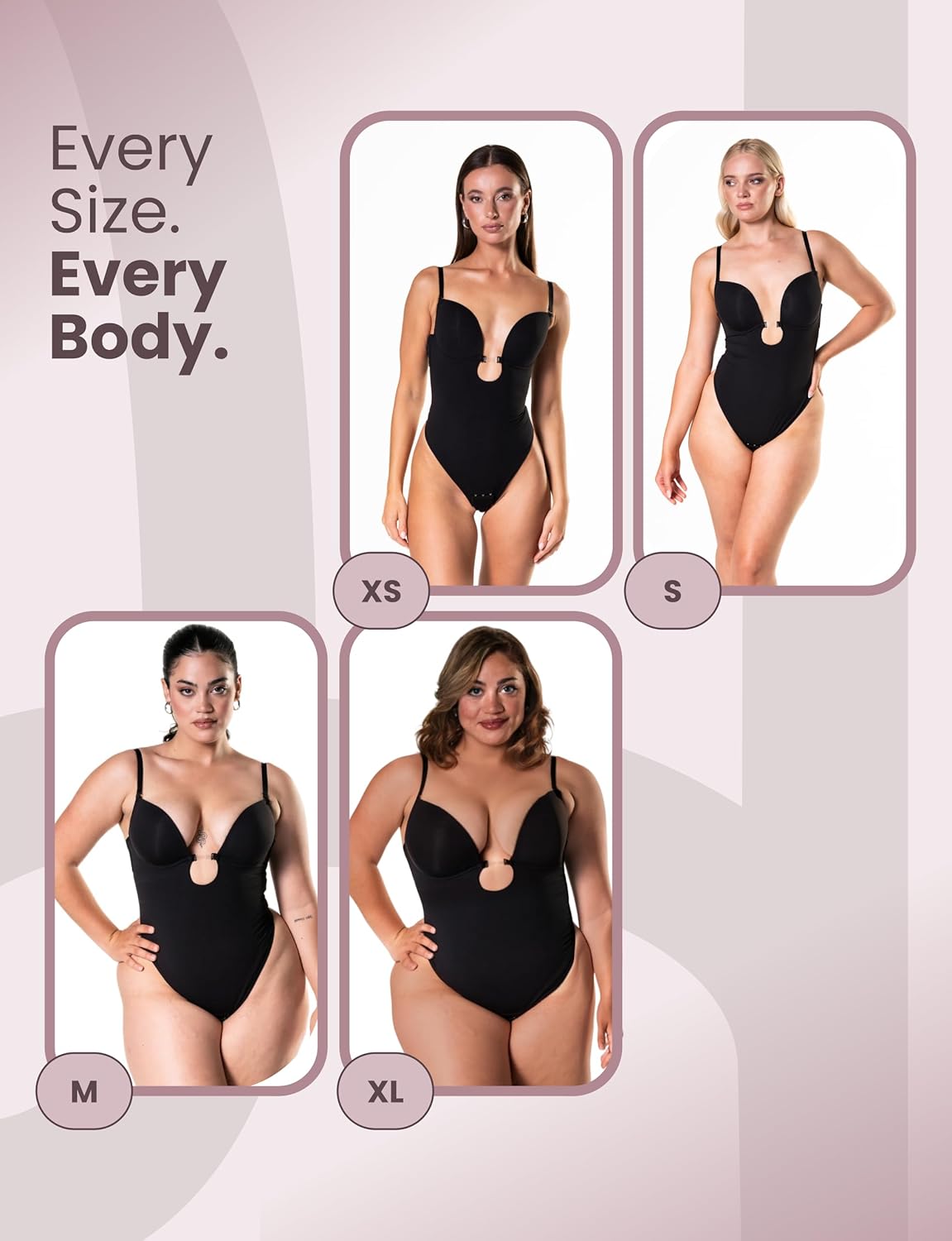 HeyShape Plunge Shapewear Thong Bodysuit