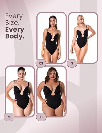 HeyShape Plunge Shapewear Thong Bodysuit