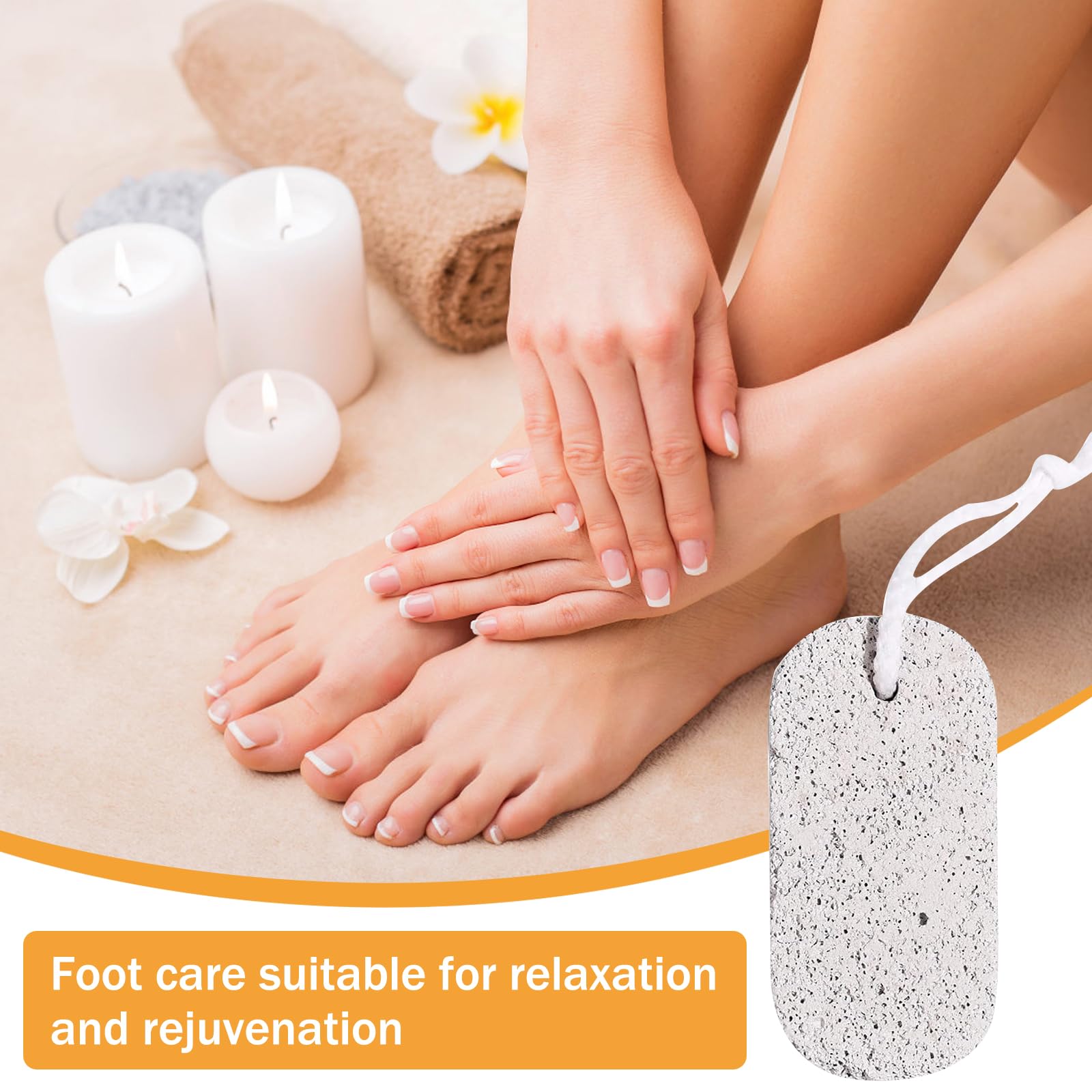 Pietra Pomice Naturale 2 Pezzi Pietra Pomice cura dei Piedi Pietra Lavica cura dei Piedi Pietra Pomice Naturale, Rimozione Calli e Peeling Piedi, per Piedi e Mani Una Detersione Delicata