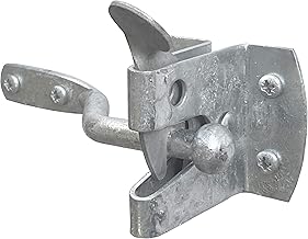IRONTITE® Auto Gate Latch, Garden Gate Latch for Wooden Gates, Galvanised for Weather Protection, for External Use As Gate Latch & Door Latch (Galvanised)