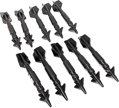 Military Navy Air Force Toy AIM-9 Air Intercept Missile Sidewinder Short Range Missiles Playset for Action Figures Diorama Sets Fighter Jets - 10 Pieces