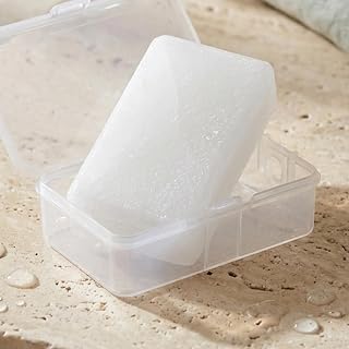 Alum Block Deodorant Stone 90g with Storage Case | Unscented & Hypoallergenic, Post-Shave Relief, Non-Staining, Men & Women, 100% Pure Crystal