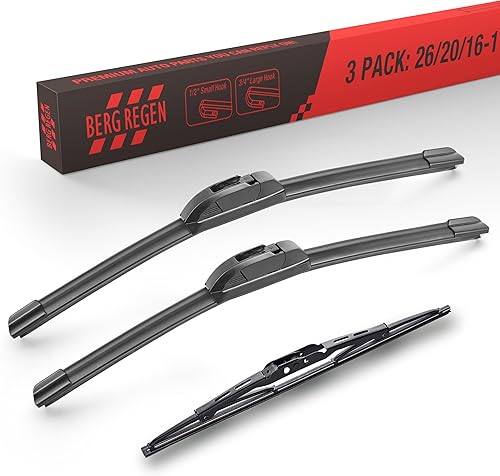 Miniatura 95 de BERG REGEN Juego de limpiaparabrisas de 26+16 pulgadas con limpiaparabrisas trasero de 12 pulgadas de repuesto para Subaru Crosstrek 2013-2017