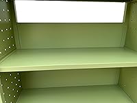 Vista 6 de Workington Carrito de libros con 3 estantes planos, carrito de libros de biblioteca con ruedas giratorias bloqueables 3001, verde manzana