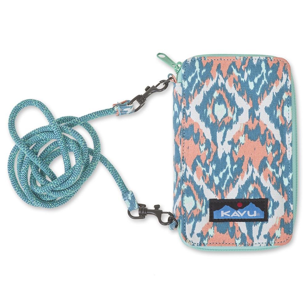 KAVU Go Time Bi-Fold Crossbody Wallet with Rope Strap