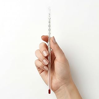 Lantelme Thermomètre à eau pour liquides - Plage de température de -20 à 110 °C - 30 cm de long - Thermomètre de cuisine pour thé, bouilloire, température de l'eau - Thermomètre en verre