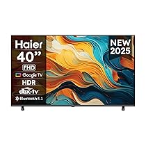 Haier LED Full HD H40K85EFX 40″ Smart TV, Google TV, Dolby Audio, HDR 10, Telecomando Smart, Google Assistant, Bluetooth 5.1, DBX TV, HDMI 2.1 x 4 (2025)