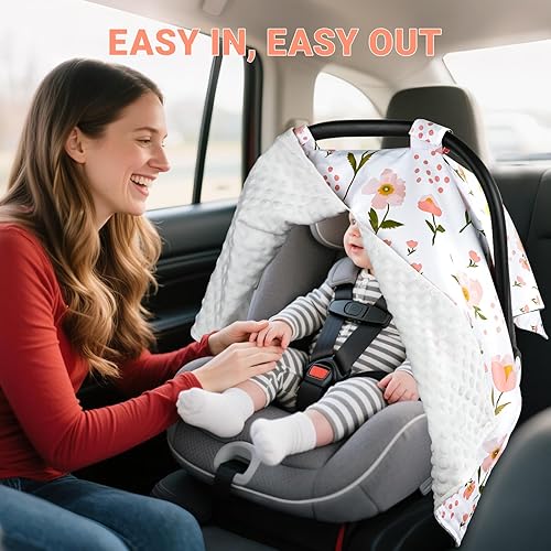 Miniatura 6 de Metplus Funda de asiento de coche 2 en 1, toldo para asiento de automóvil para bebés, cubierta de lactancia multiusos para mamá, fundas para