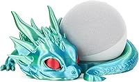 Vista 13 de Costume Wizard Soporte Dragon para Echo Dot 4ª/5ª generación, 3D impreso Dragon Yaxa Echo Altavoces de escritorio, soporte para Echo Dot 5ª Negro