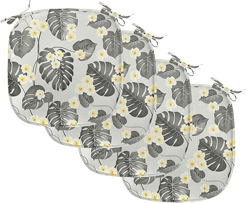 Vista 372 de Lunarable Orient - Juego de 6 cojines de asiento para silla, diseño de estrellas marroquíes, espirales y curvas abstractas, ilustración oriental