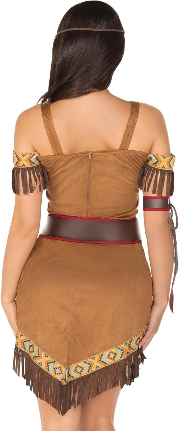 Leg Avenue Women's 4 Piece Native Princess Costume, Brown - Image 2