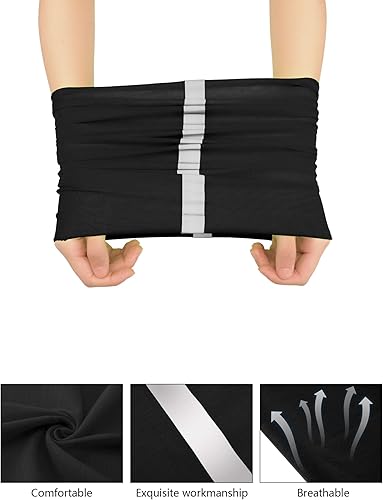 Miniatura 5 de SATINIOR 8 piezas de polaina reflectante para el cuello para hombre, pasamontañas de ciclismo, máscara facial, bandana para el sol para hombre