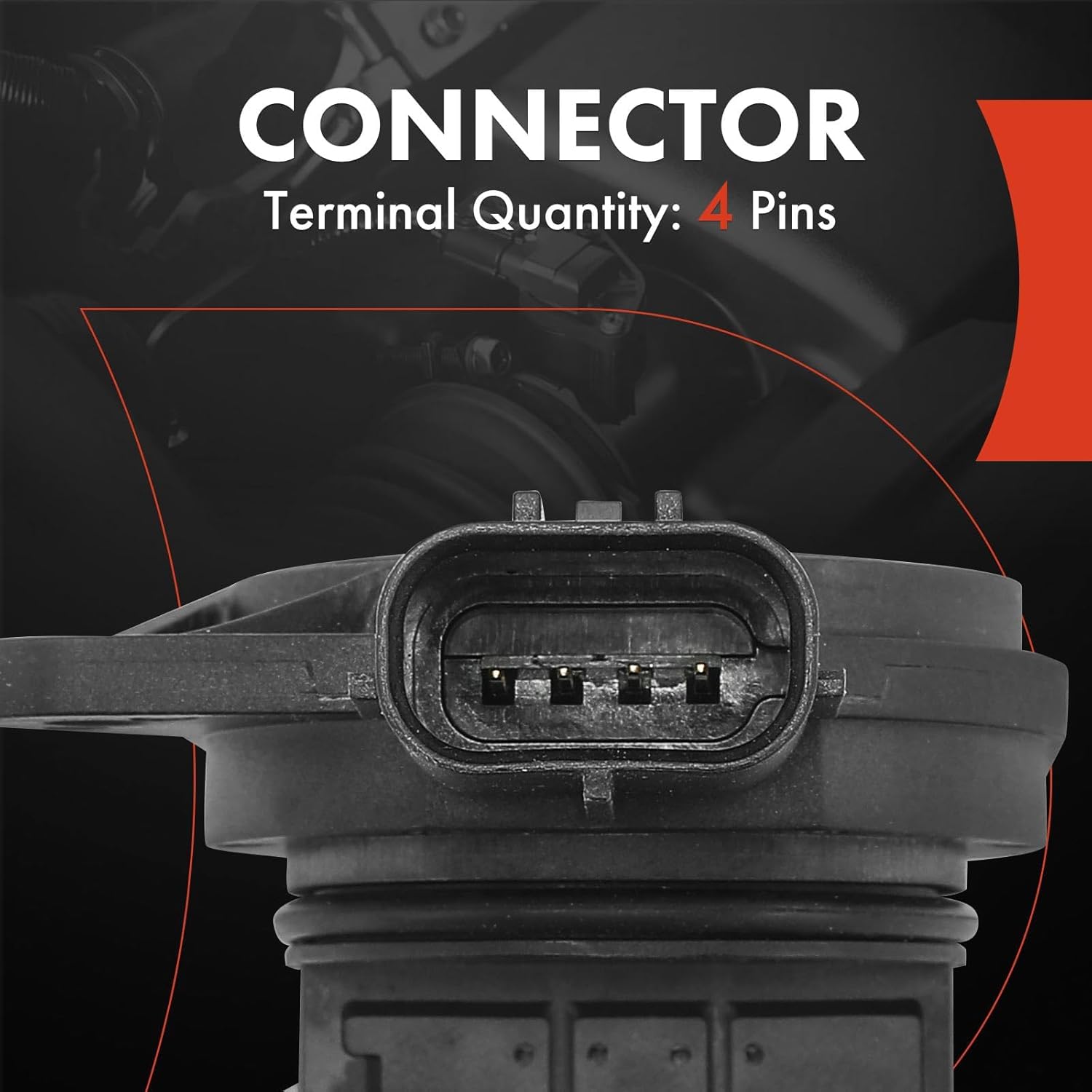 A-Premium Mass Air Flow Sensor [4-Pins] Compatible with Toyota Camry 2018-2021, Corolla 2020-2021, Highlander 2017-2021, Tacoma, Avalon & Lexus ES250/ES350/UX200/ES300h/RC F/GS F 22204-75040