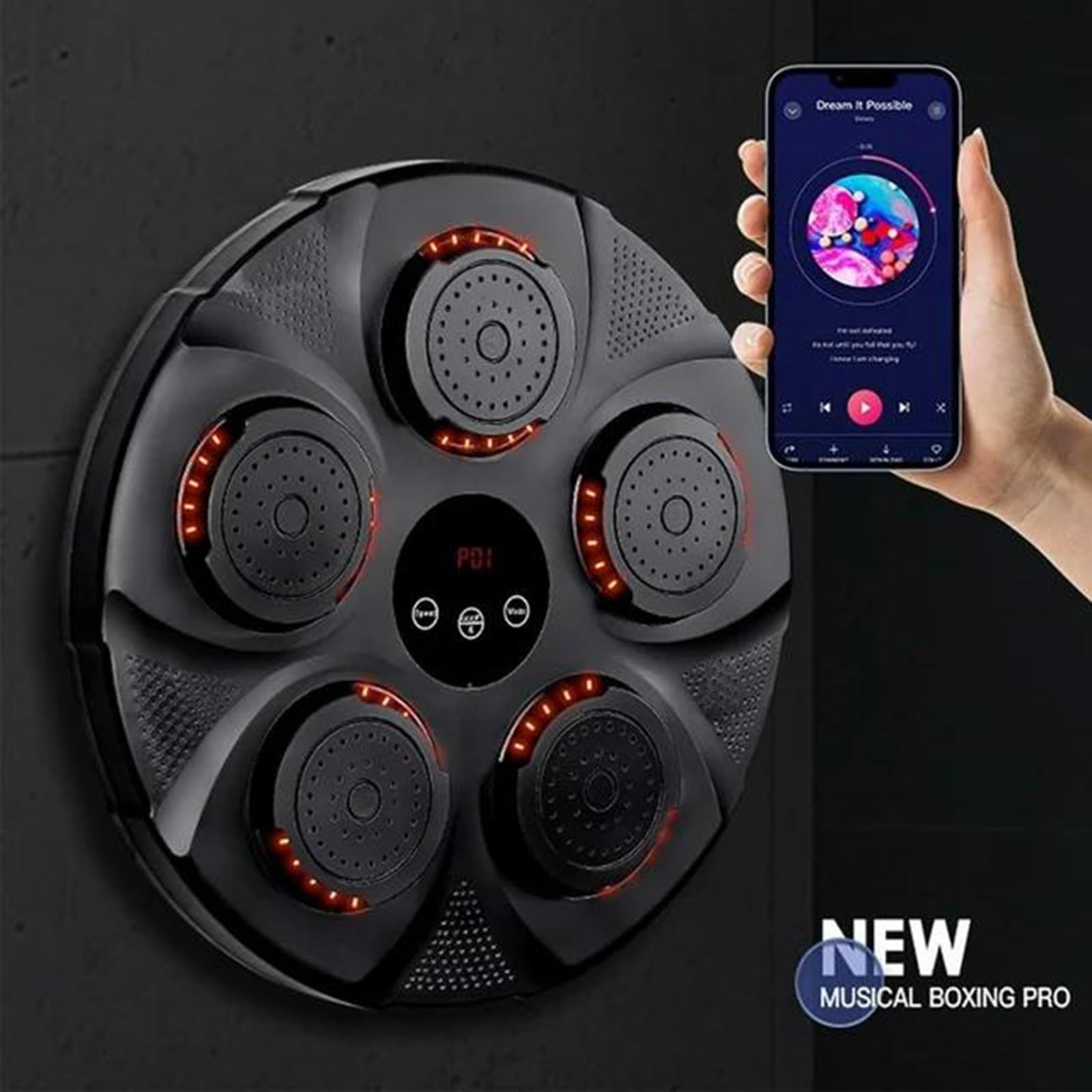 Elektroniczny trener boksu Inteligentna maszyna bokserska Wykrawarka z Bluetoothem dla rodziców i dzieci Zabawny prezent Sprzęt treningowy do boksu Gra walki USB z rękawicami bokserskimi