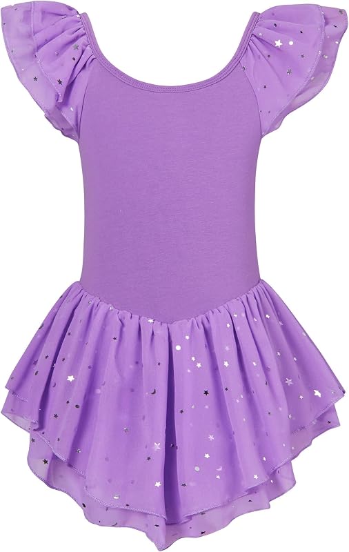Idgreatim 2-9Y Girls Ballet Leotard with Tutu Skirt Ballerina Dance Dress
