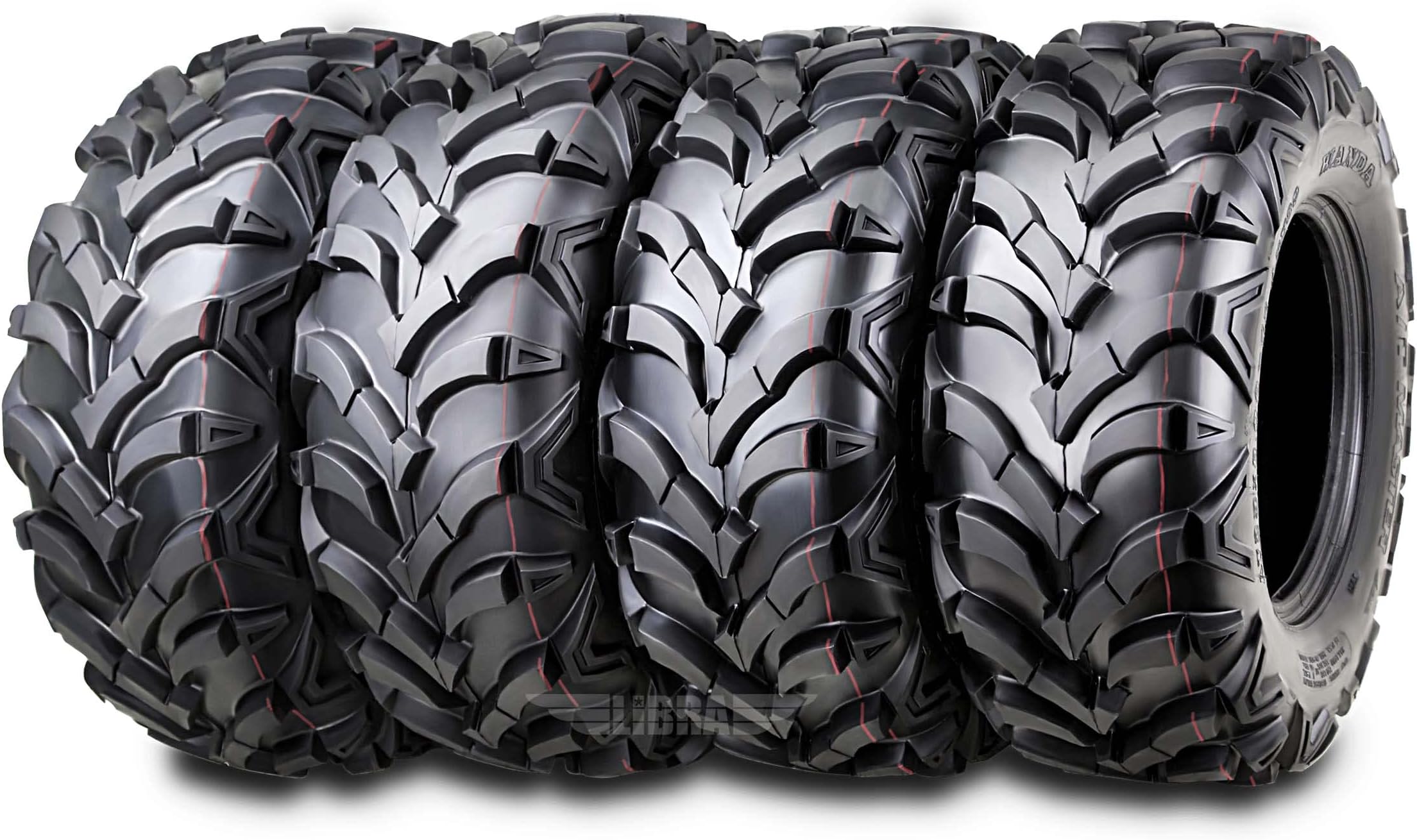 WANDA Set of 4 New ATV/UTV Tires 24x812 Front & 24x911