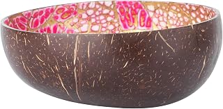 JOEBO Cuenco de cáscara de for Servir Aperitivos, Cuenco de Almacenamiento de Llaves, Cuencos Decorativos de Madera, contenedor de Dulces for decoración de hogar, Oficina, Sala de Estar, Color Rosa