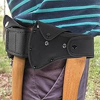 Vista 5 de Linkidea Axe Knife Sheath for 4'' Axe Edge, Double Snap Hatchet Protector Case, Logging Tools Scabbard for Outdoors Work