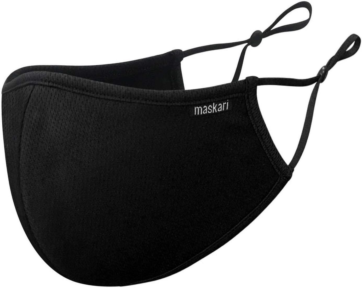 Reusable 3 Layer Face Mask | HeiQ Viroblock | Breathable & Sporty | Sizes for Men, Women, Teens & Kids | With & Without Adjustable Ear Loops