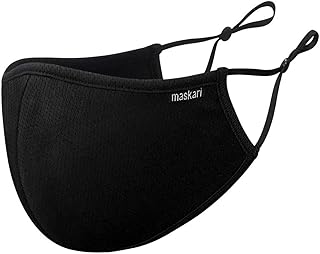 Reusable 3 Layer Face Mask | HeiQ Viroblock | Breathable & Sporty | Sizes for Men, Women, Teens & Kids | With & Without Adjustable Ear Loops