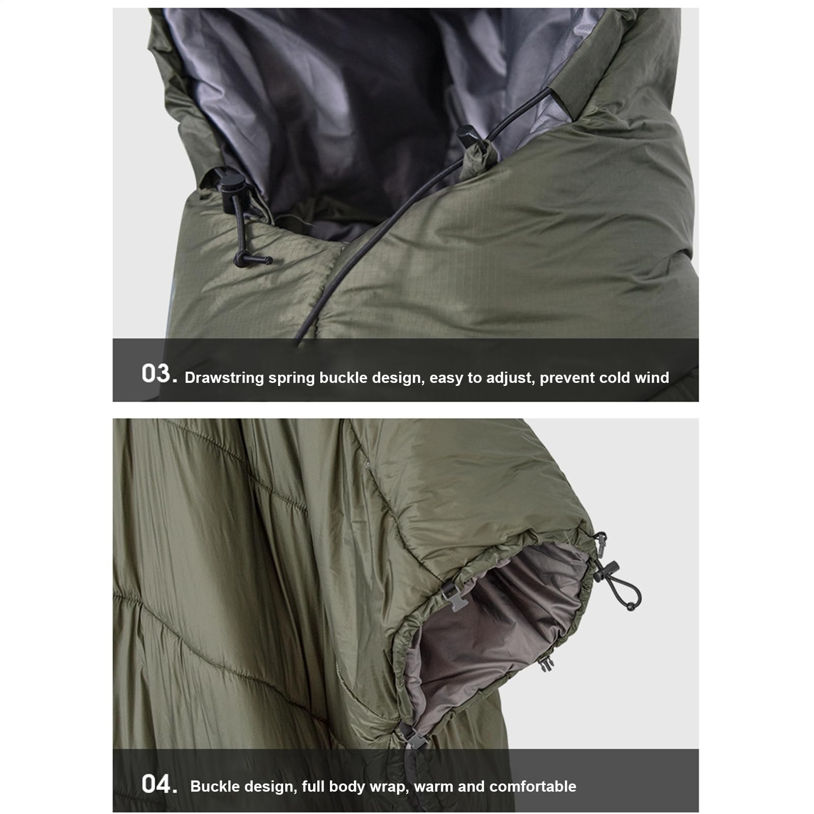Poncho multiuso per esterni, per campeggio, sacco a pelo, amache con | cappuccio, coperta indossabile per tutte le stagioni, borsa per amaca, sotto trapunte poncho, coperta isolante leggera