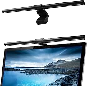 Luz de tela, barra de luz de computador, luzes LED de leitura eletrônica, lâmpada de monitor de computador alimentada por USB, controle de toque, sem brilho da tela, cuidado com os olhos, lâmpada de