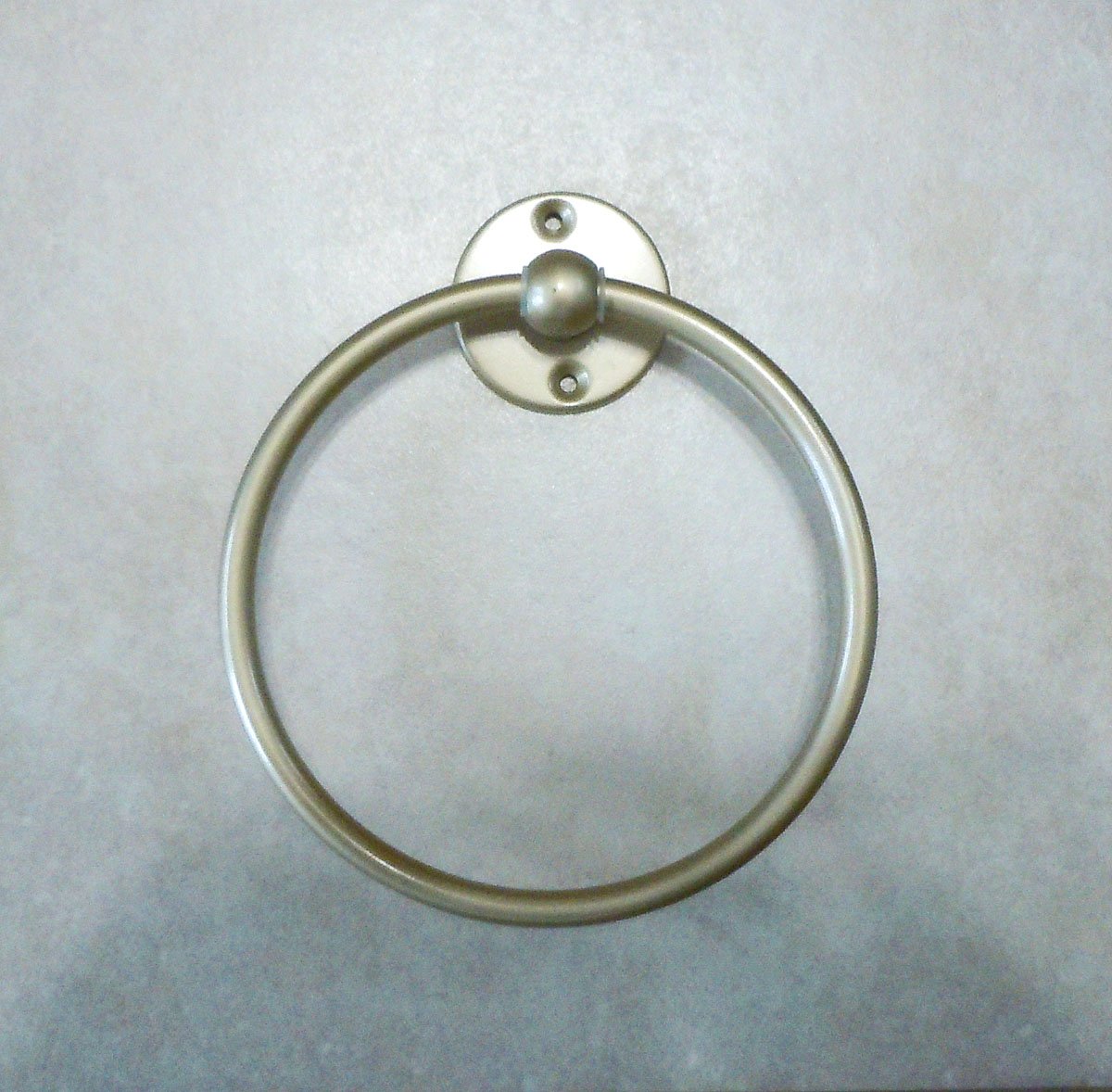 Towel Ring Euro - Pewter, Satin Nickel