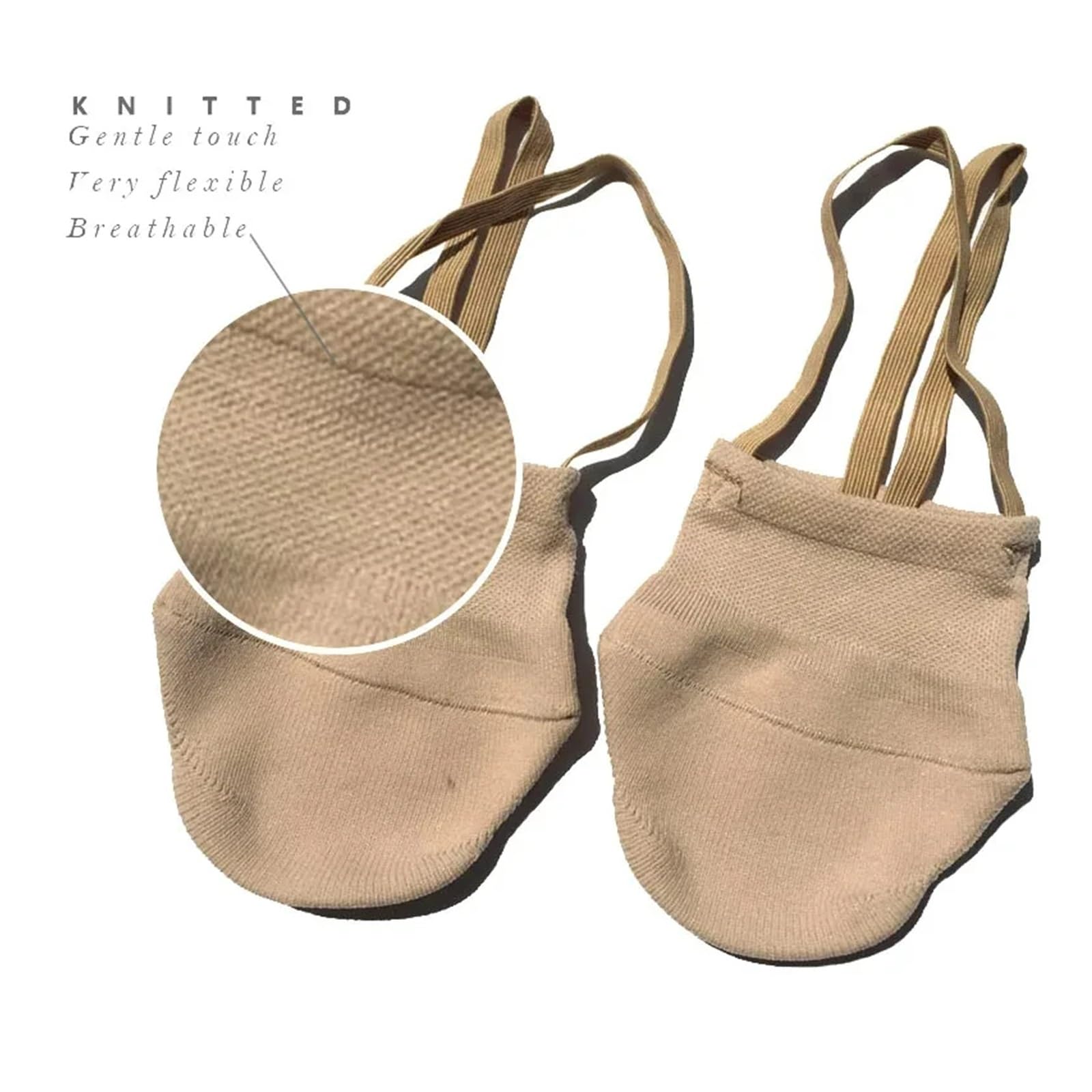 Punteras Gimnasia Ritmica Zapatillas de gimnasia, zapatillas rítmicas, calcetines deportivos, salón, gimnasio, zapatos baile elásticos, punto