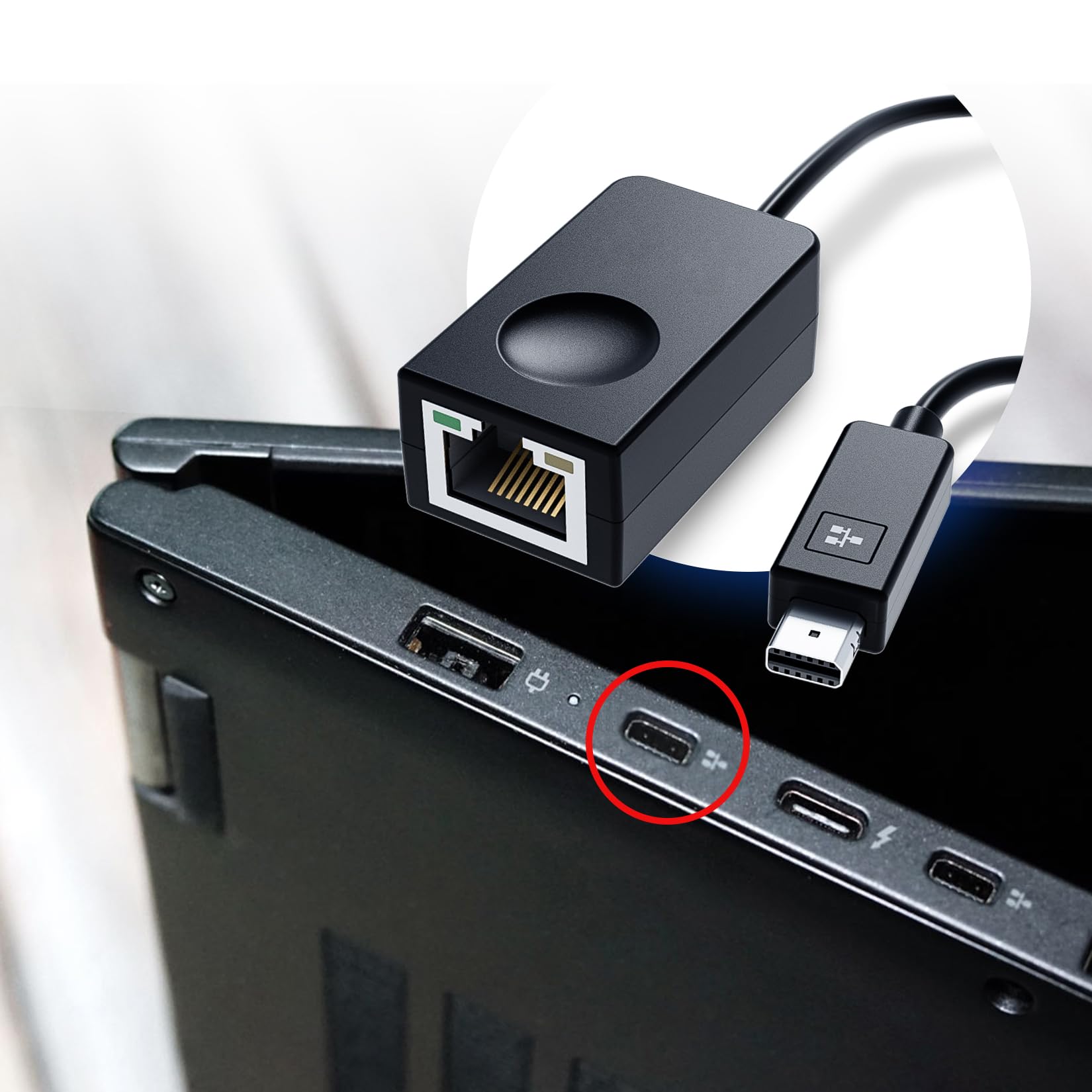 Amazon | LUKFOCABイーサネット延長RJ45アダプタードングルケーブル