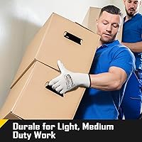 Vista 3 de COOLJOB Paquete de 12/60 pares de guantes de trabajo de seguridad a granel con revestimiento de poliuretano de agarre, guantes de punto sin costuras