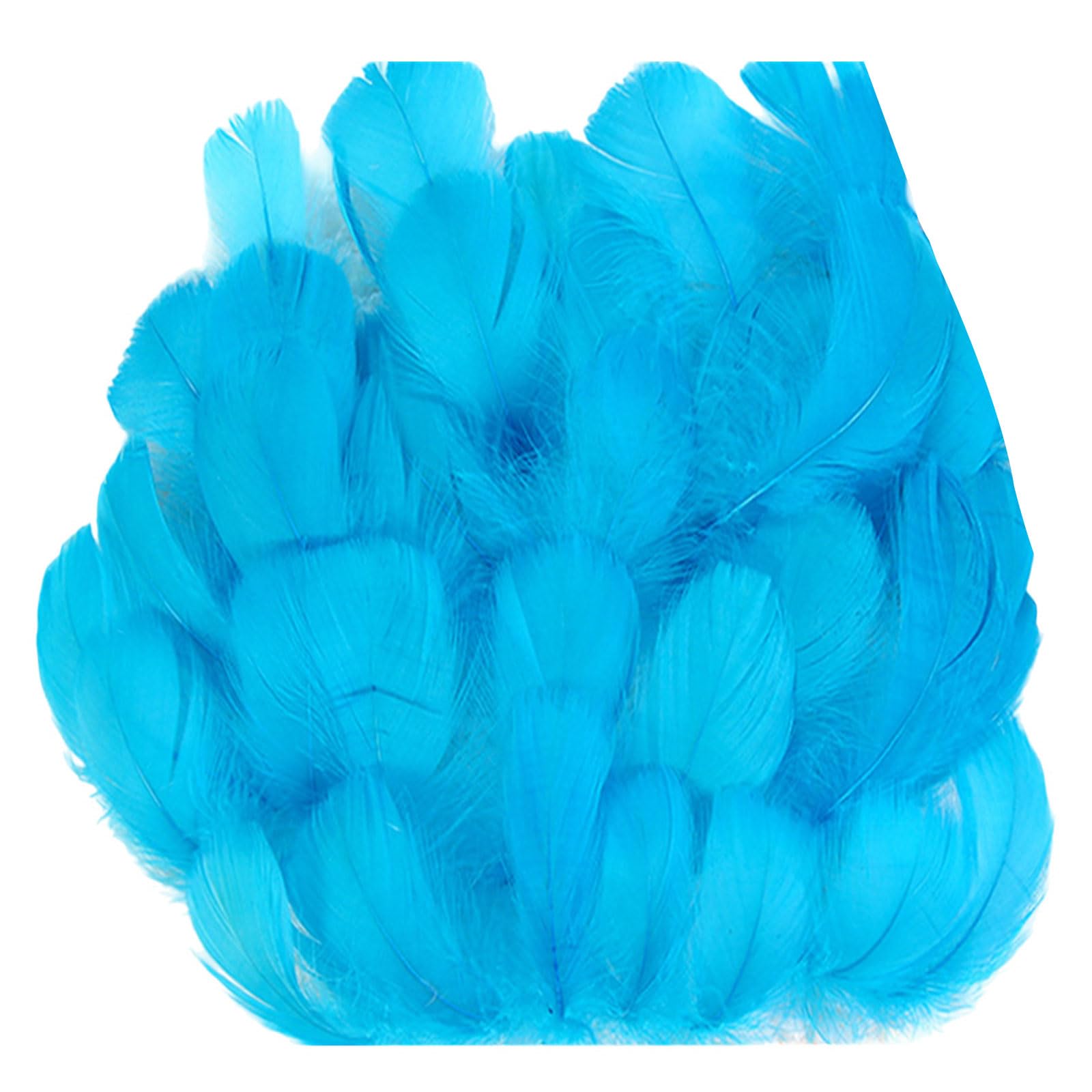 Tsophreniq Blue 100Pieces Assorted Size Craft Feathered Accessories Ideal For Creative Crafting Art Projects And Party Decorations Feathered Art Supplies