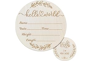 Baby Announcement Sign, Hello World Newborn Sign for Hospital
