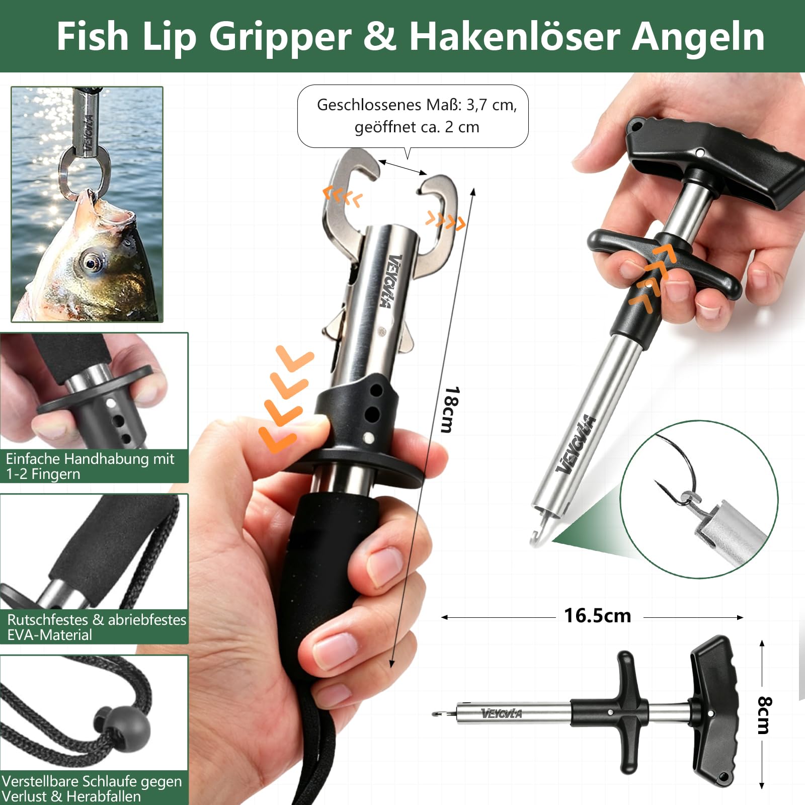 Fishing - Maletín de pesca con accesorios de pesca, incluye herramienta de pesca premium, para lucioperca, perca, trucha, cebo para principiantes profesionales y adultos, ideal para regalar