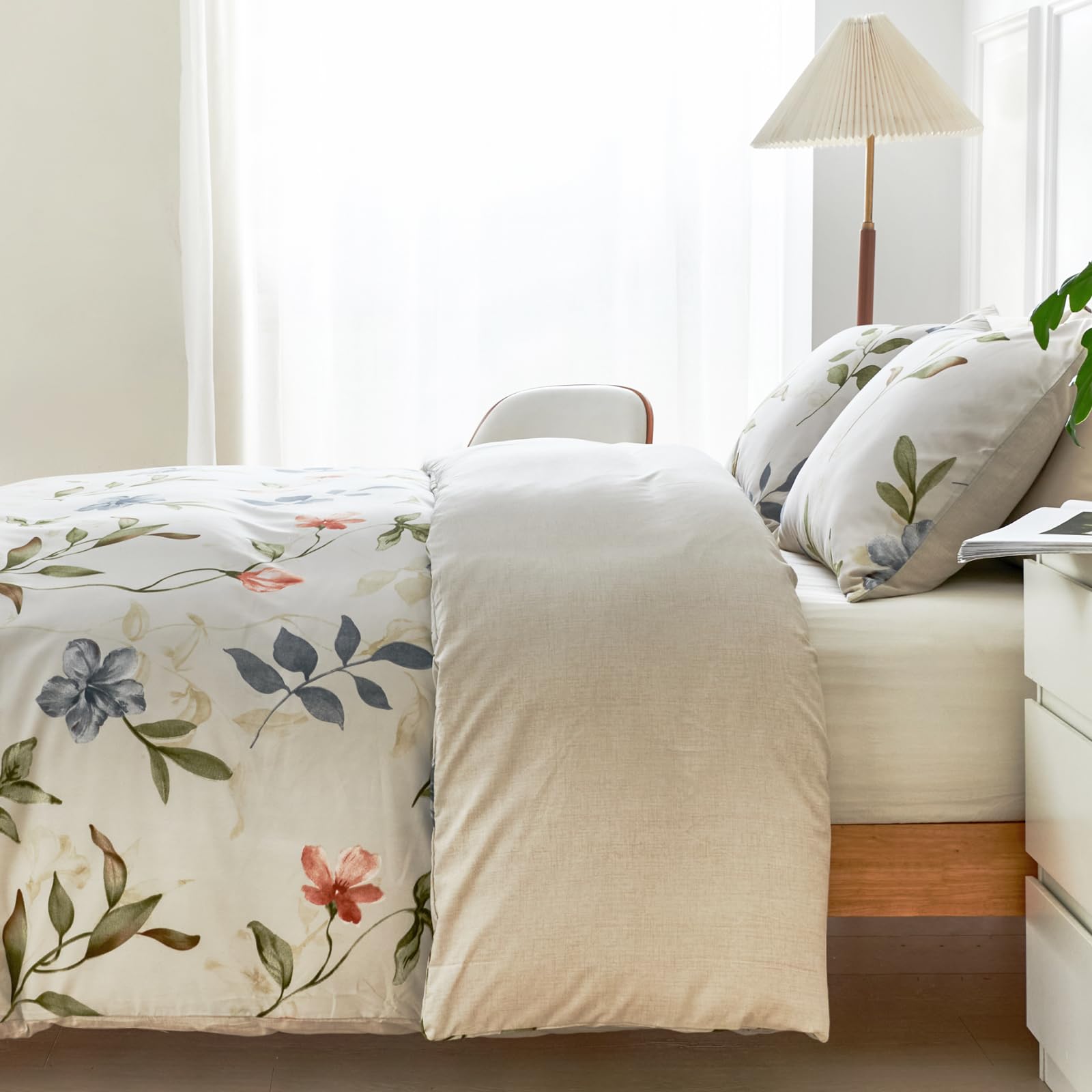 Lekesky - Set di biancheria da letto king size con copripiumino