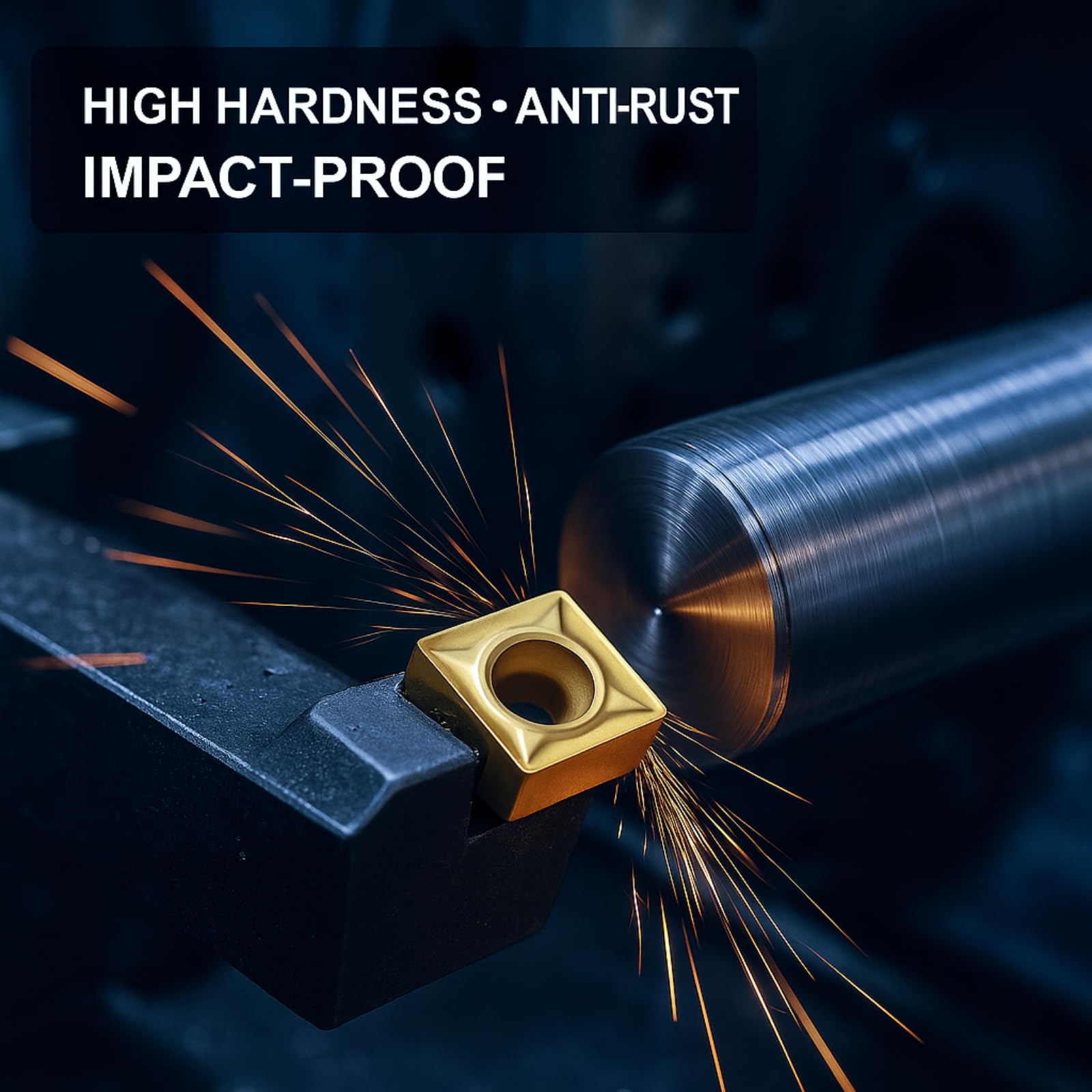 CNC nóż z twardego metalu, płytki do dłut tokarskich, 10 sztuk CCMT060204 US735 CCMT21.51 ostrze z twardego metalu