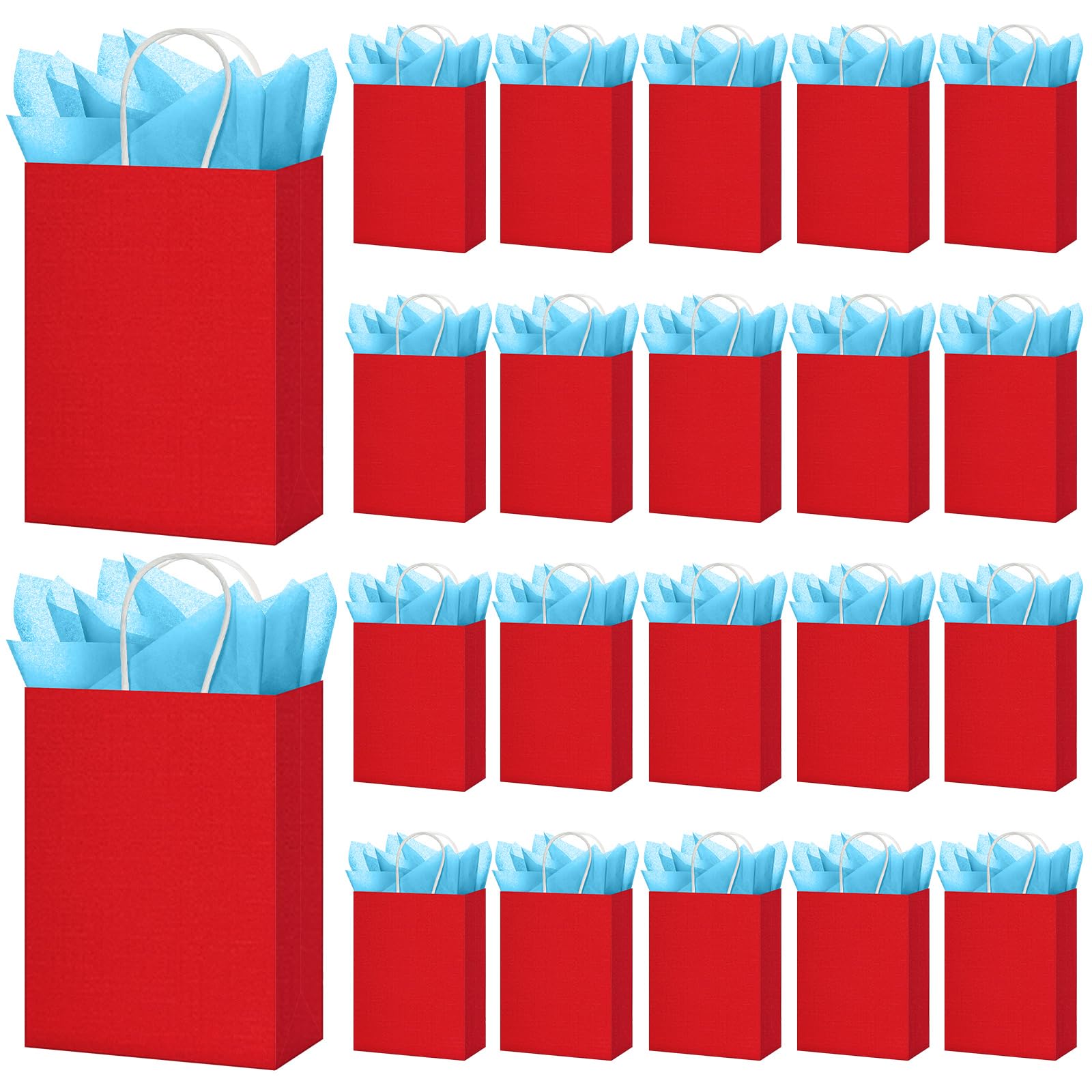 Bolsas de regalo rojas para lectura escolar y talleres infantiles durante la semana del libro 7