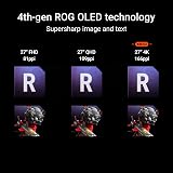 ASUS ROG Strix XG27UCDMG 27 Zoll Gaming Monitor (26,5 Zoll sichtbar, 4K QD-OLED Panel, 240Hz, 0,03ms Reaktionszeit, G-Sync Compatible, VESA Display HDR 400 True Black, Care Pro) - 2