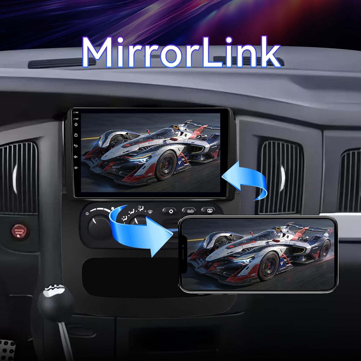 9 Inch Car Radio Compatible with Dodge Ram 1500/2500/3500 2002-2005 image 5