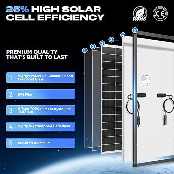600 Watt Solar Panel Kit with High Efficiency Monocrystalline 300 Watt 2pcs Rv Solar Panels and 30a MPPT Charge Controller for 12 Volt System Battery and Inverter (300w 2pcs kit)