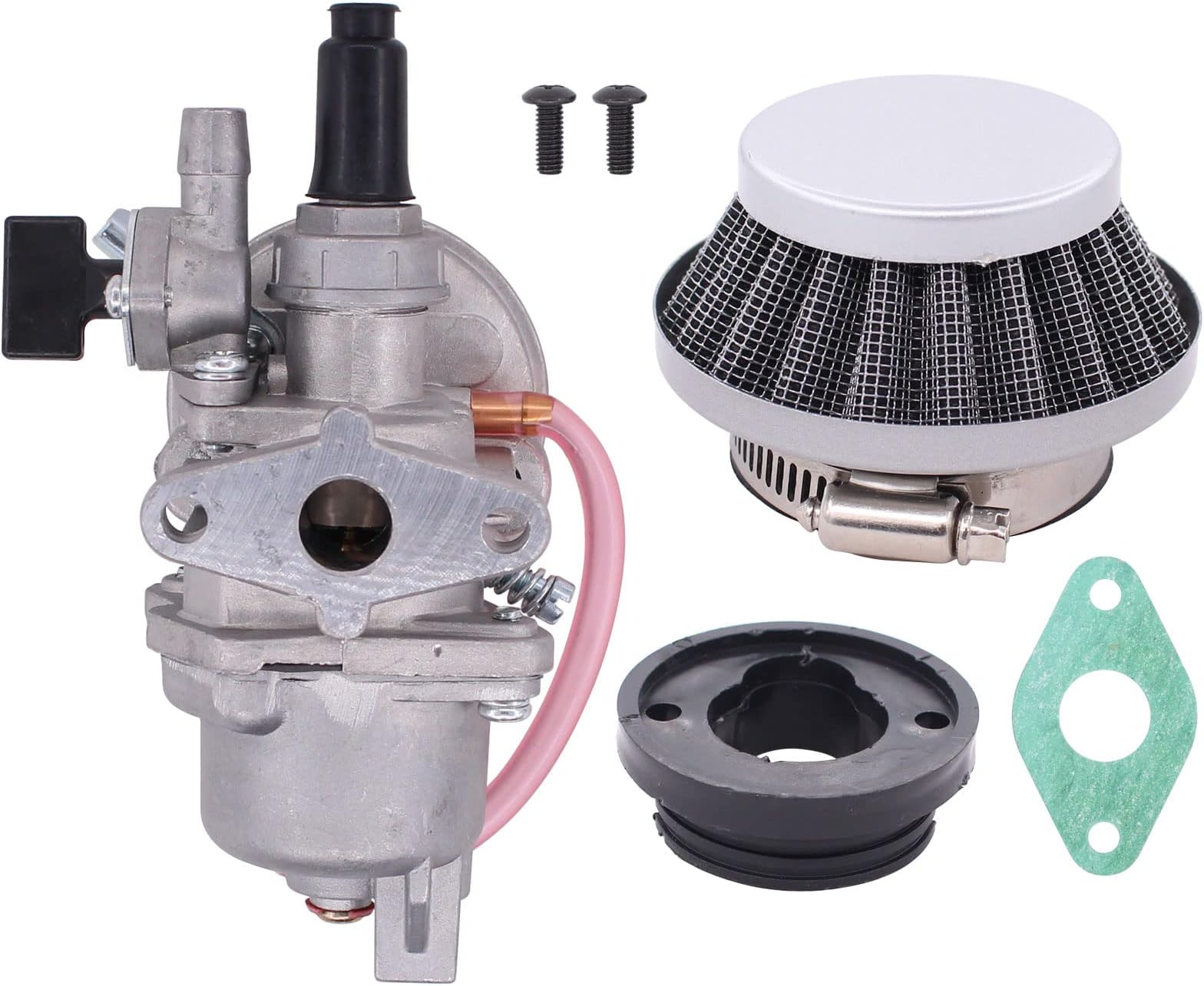 Carburettor Carb with Air Filter Stack for 2 Stroke 43cc 47cc 49cc Engine Mini Moto ATV Dirt Pocket Bike