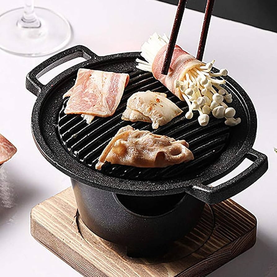【Hisashi】WeberSmokeyJoSilver コンパクトグリル Amazon.com : BBQ Alcohol Stove Cast Iron Mini Grill Single