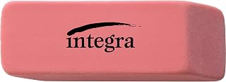Integra Eraser, Beveled End, Medium, 4/5 x 2 x2/5 Inches, Pink (ITA36522)
