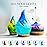 Porseme 280ml Essential Oil Diffuser Glass Color Changing Aroma Air Diffusers Aromatherapy Ultrasonic Cool Mist Humidifier 7 Running Hours Waterless Auto-Off for Sleeping, Yoga, Office (Blue Grass)
