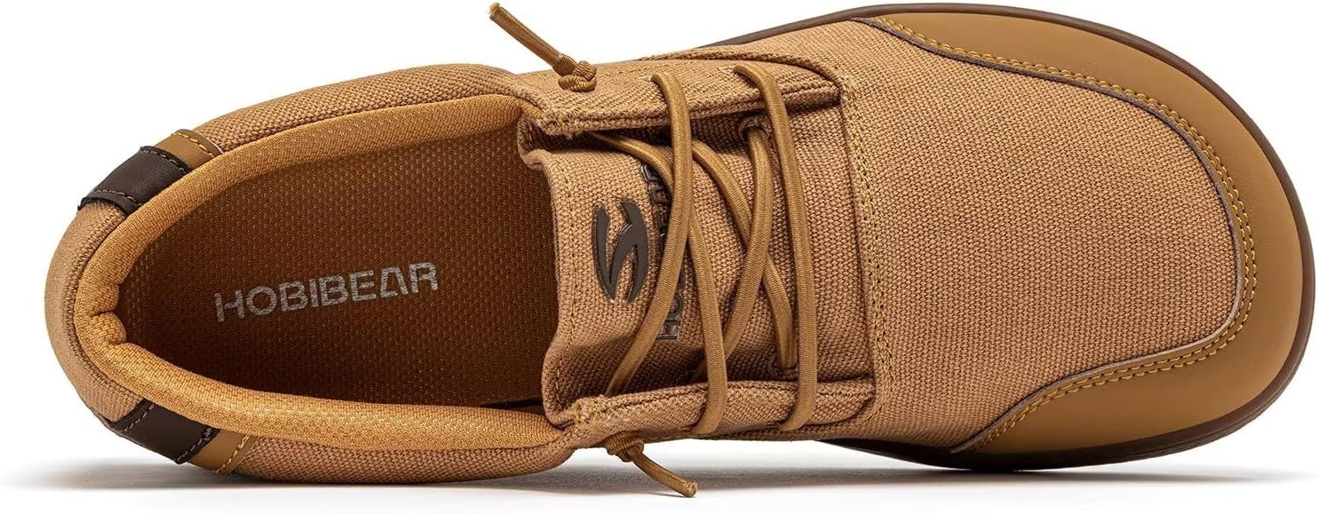 HOBIBEAR Unisex Wide Toe Loafers Barefoot Zero Drop Shoes for Womens Minimalist Casual Walking Shoes Slip On Lightweight