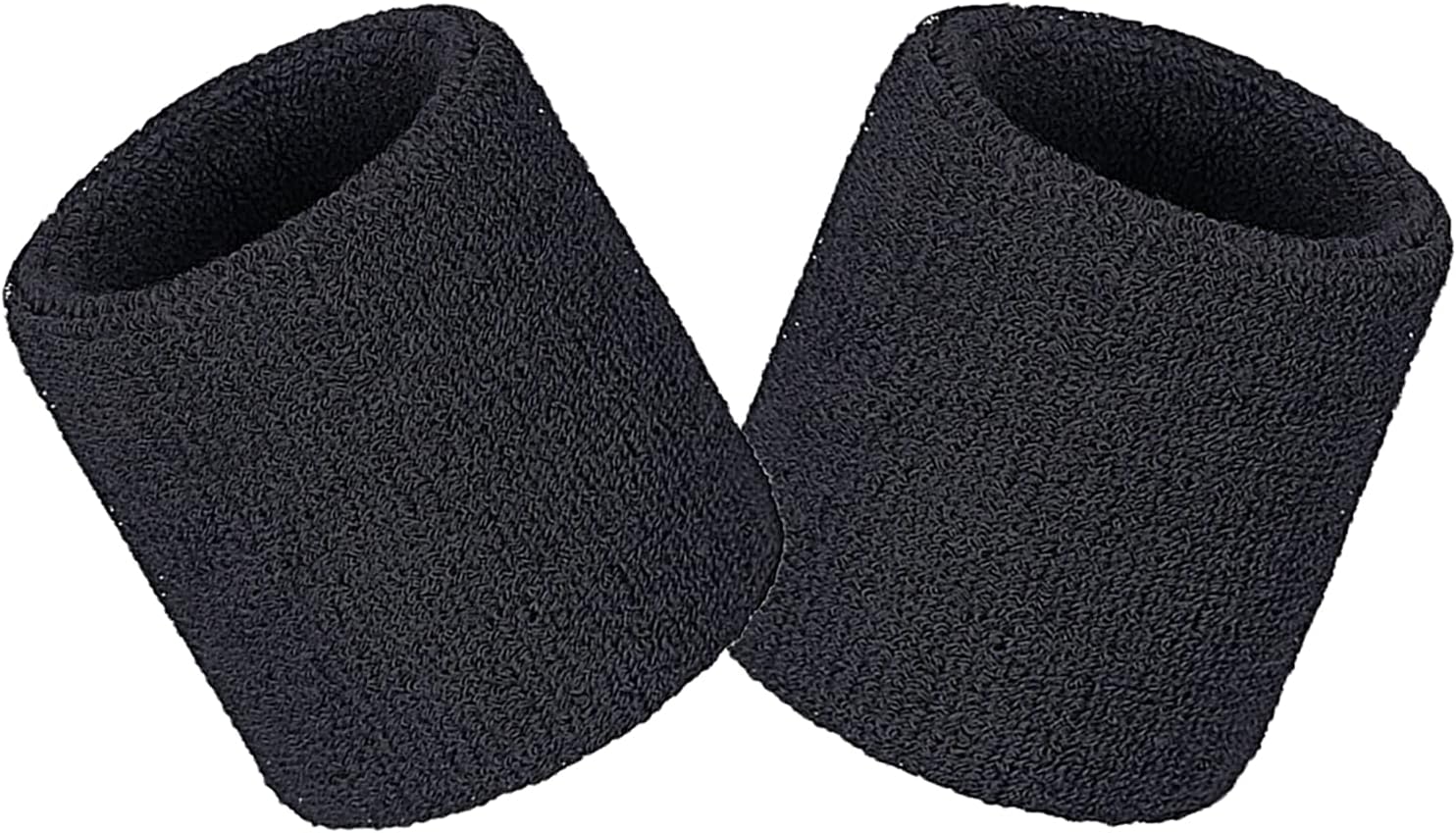 Wristbands Sweatbands Wrist Men Women 2 PCS Sports Sweat Bands for Gym Sports Tennis Running Exercise Basketball Moisture Wicking (Size: 3.15 x 3.15 inches)