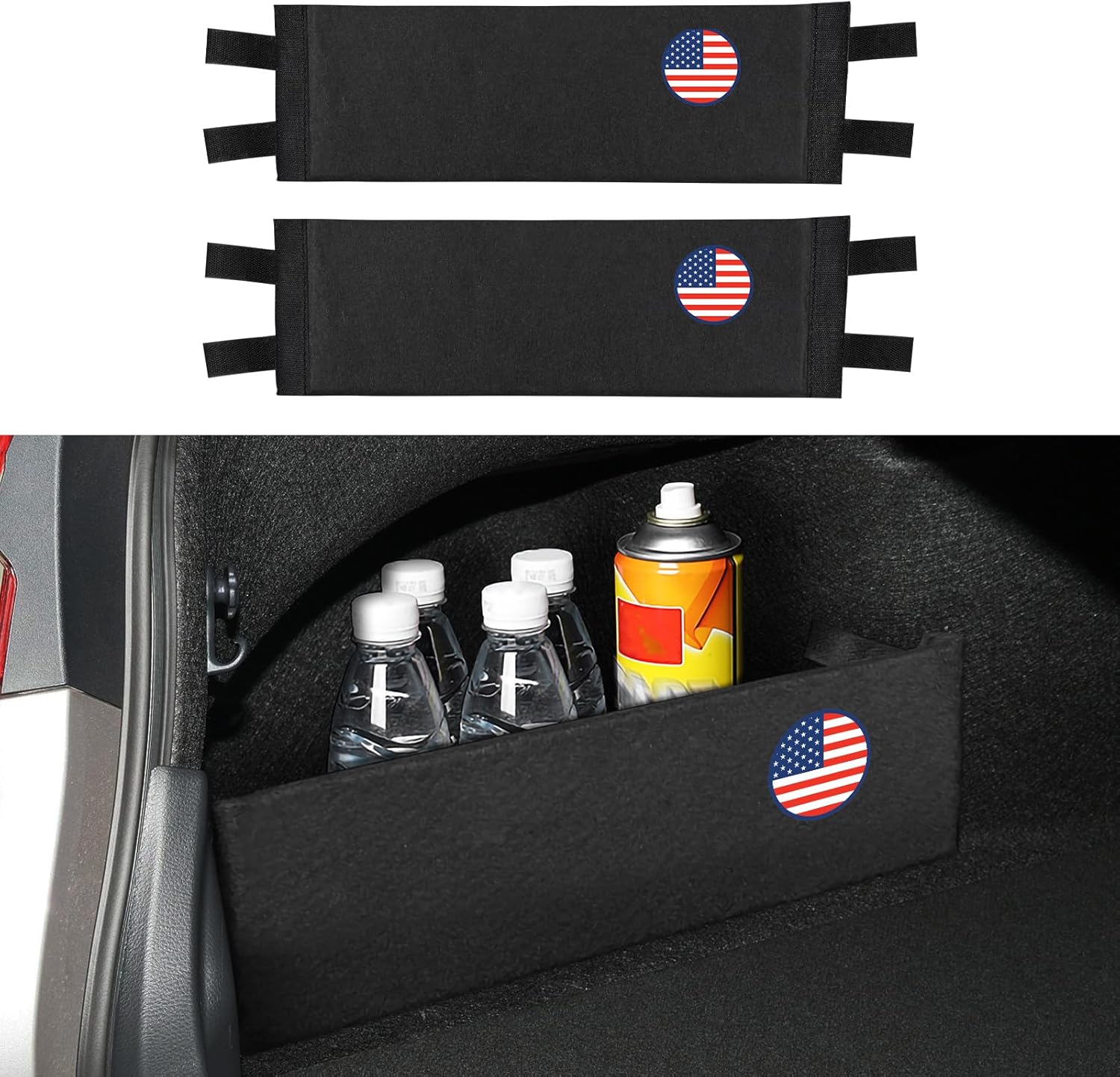 HENGYUESHANG 2PCS Rear Trunk Organizer Side Divider Board Compatible with Toyota Camry XV70 2018 2019 2020 2021 2022 2023 2024 / Avalon XX50 2019 2020 2021 2022 Accessories