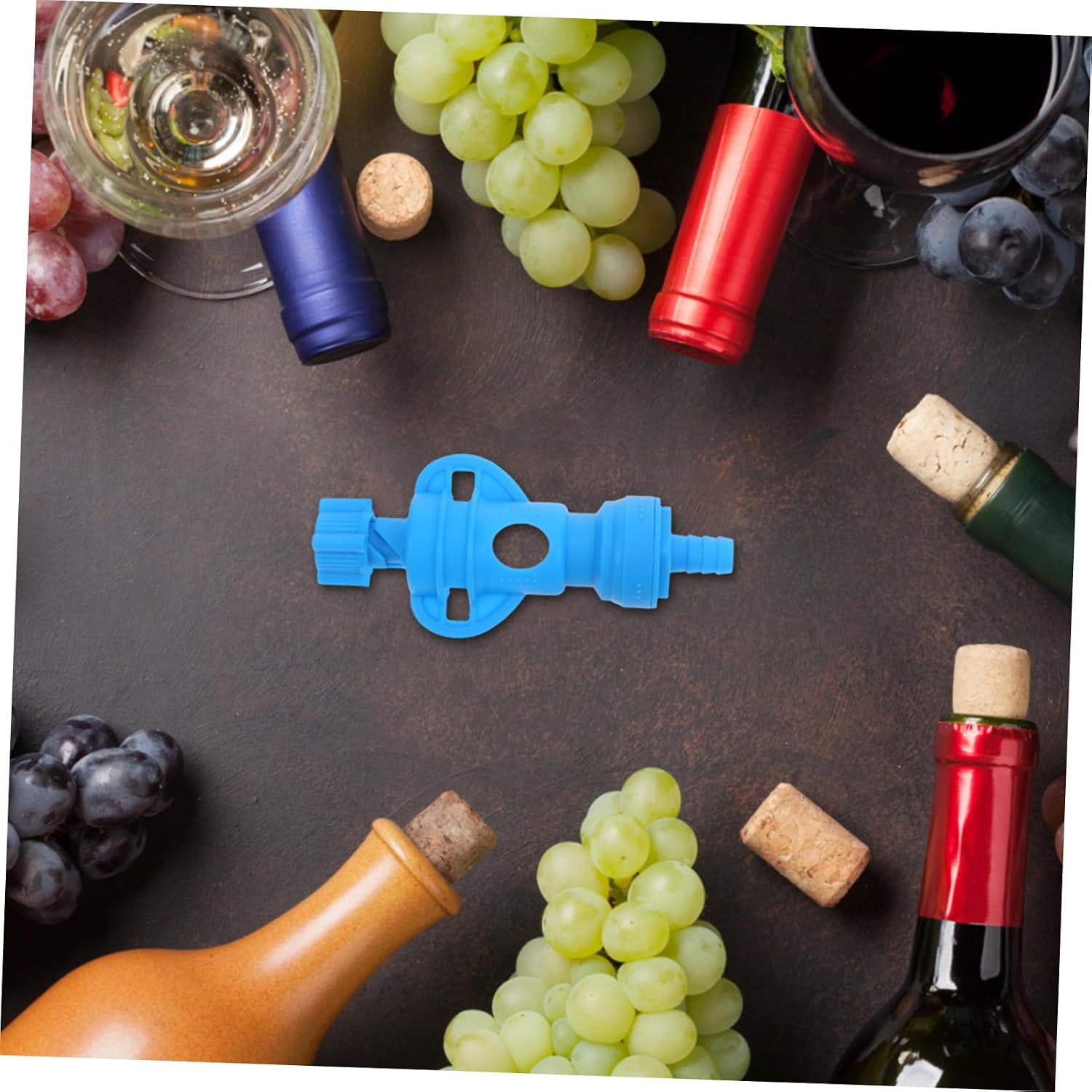 Wine Bag Connector Adapter for Boxed Wine Bags with Precise Flow Control and Quick Installation Blue Pp Material for Bars and Restaurants and Refill Tool